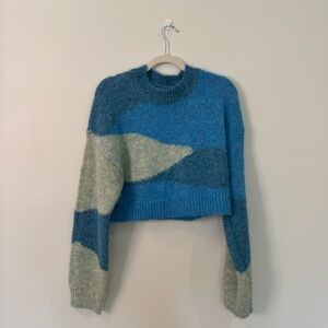 Lovers and Friends Blue Patterned Sweater